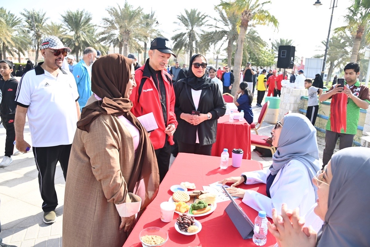 المحافظة الشمالية تحتفل باليوم الرياضي بفعاليات رياضية وصحية<